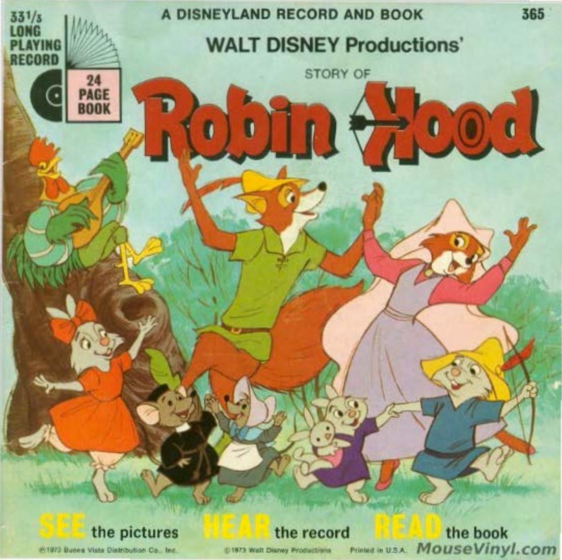 Robin Hood - See, Hear, Read by Disneyland Records