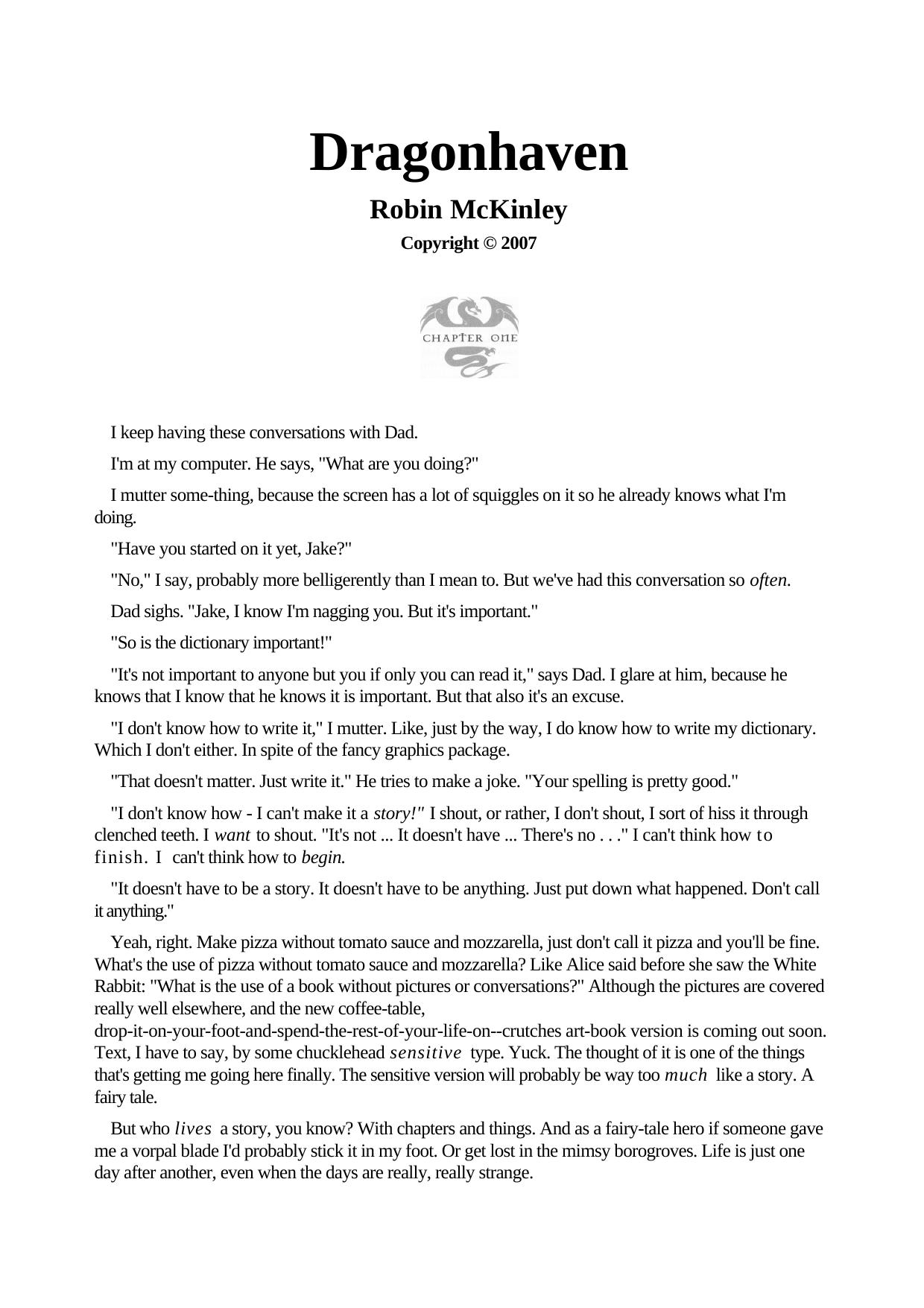 Robin McKinley by Dragonhaven