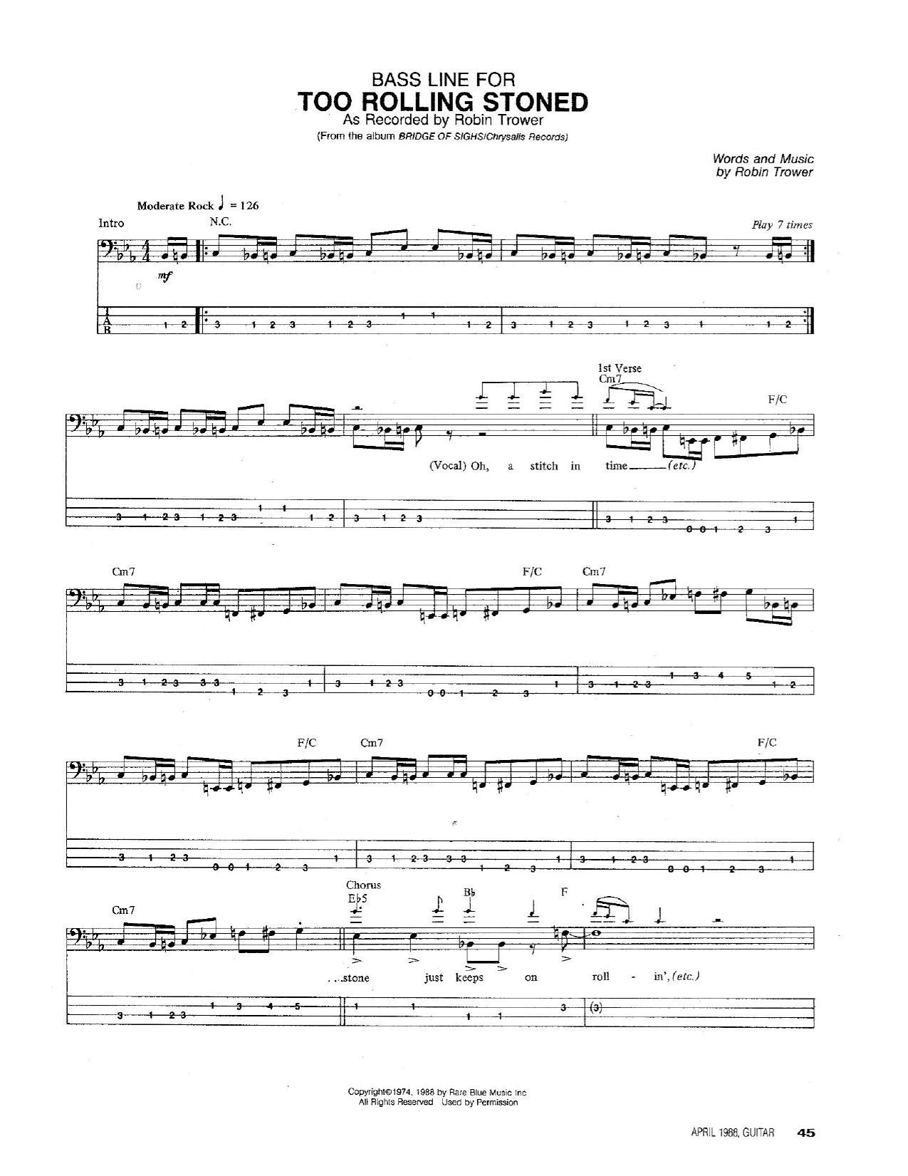 Robin Trower - Too Rolling Stoned by MaX fRaK