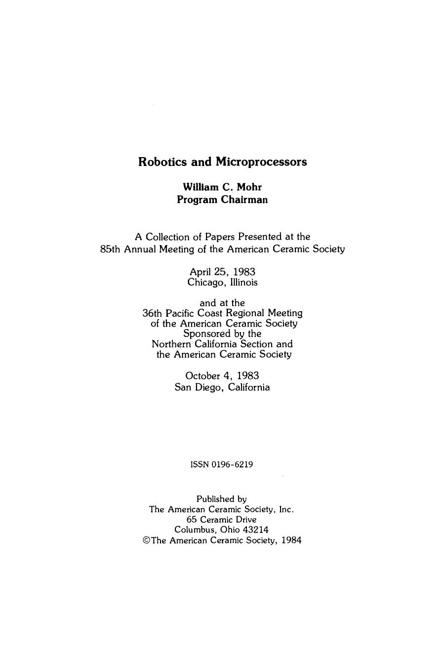 Robotics and Microprocessors (1984) by 4<8=8AB@0B>@