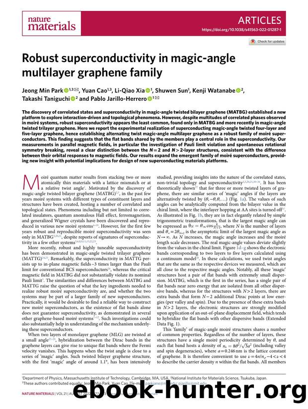 Robust superconductivity in magic-angle multilayer graphene family by unknow