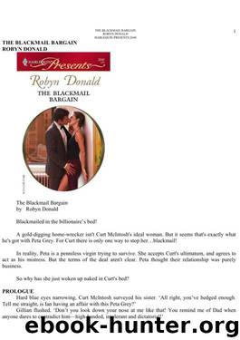 Robyn Donald - The Blackmail Bargain by Anja
