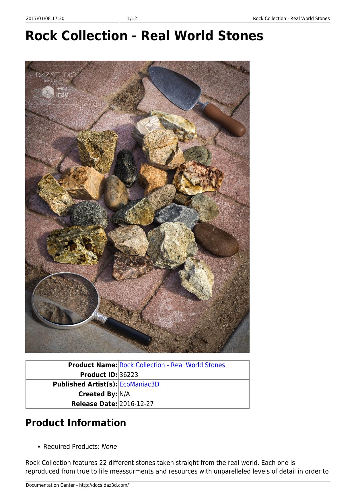Rock Collection - Real World Stones by Unknown