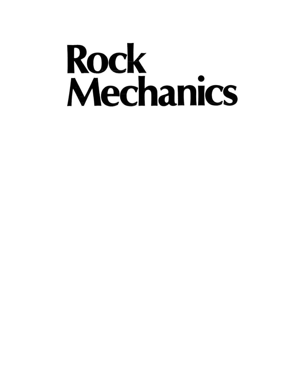 Rock Mechanics: For Underground Mining by B. H. G. Brady E. T. Brown (auth.)