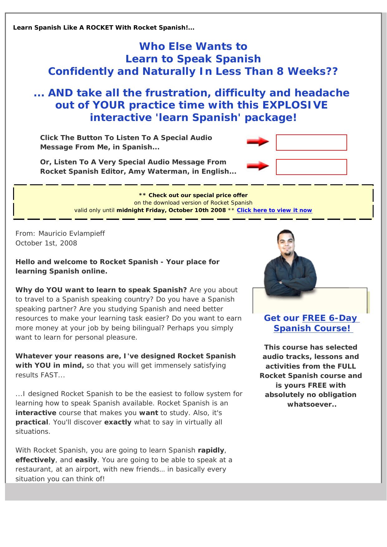 Rocket Spanish! -New- Higher Payout! by Best of Kuszter's Collection