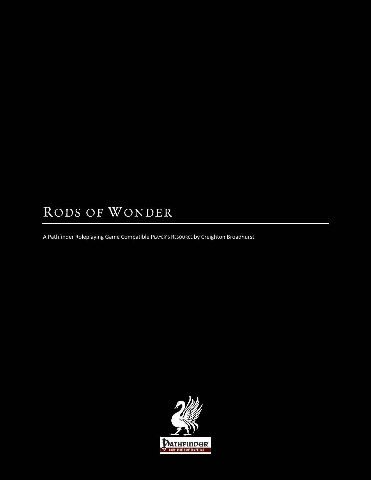 Rods of Wonder by Creighton Broadhurst
