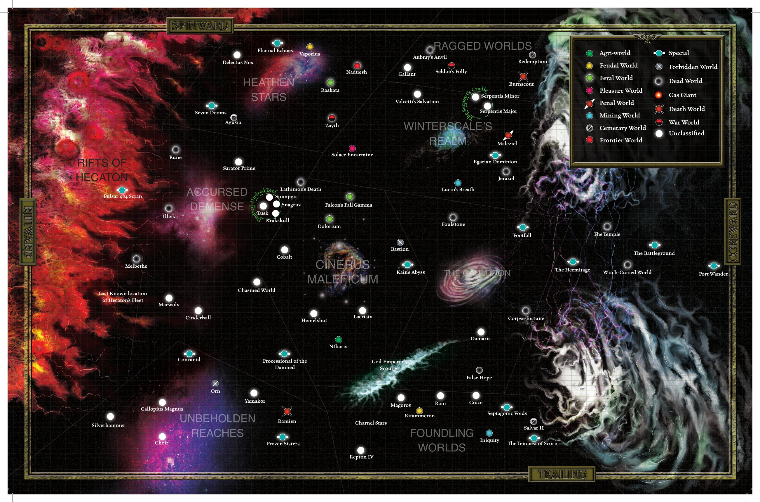 Rogue Trader [40K RPG] Koronus Expanse Map by Unknown