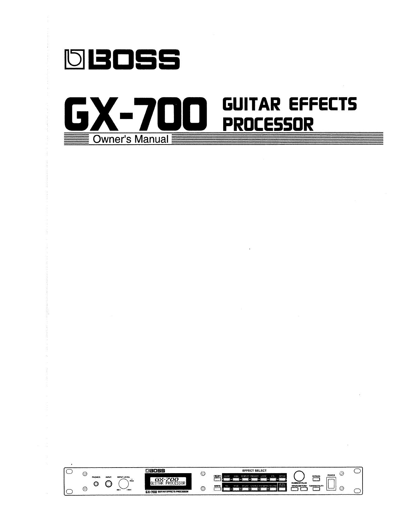 Roland Boss GX-700 Guitar Effects Processor by Unknown