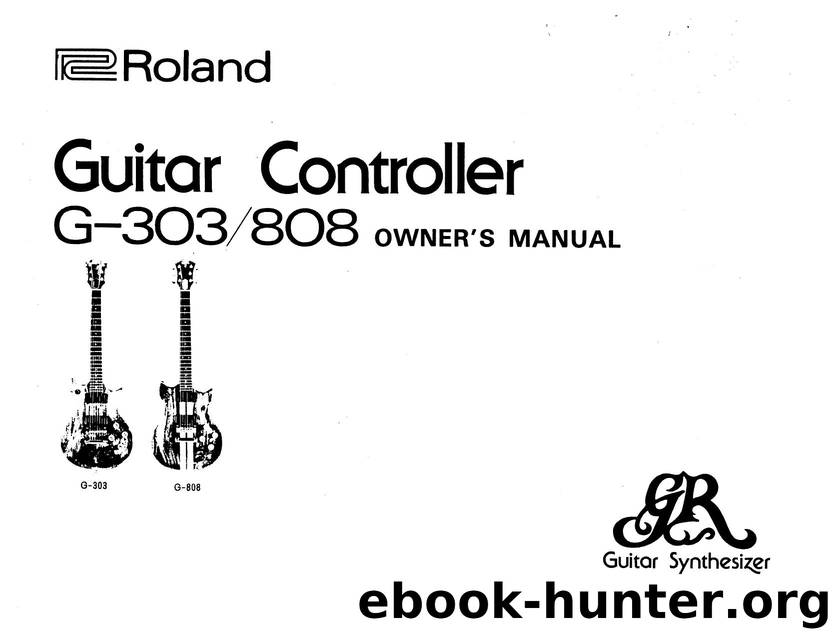 Roland G-808 Guitar Synthesizer Manual by HyperGEAR Inc
