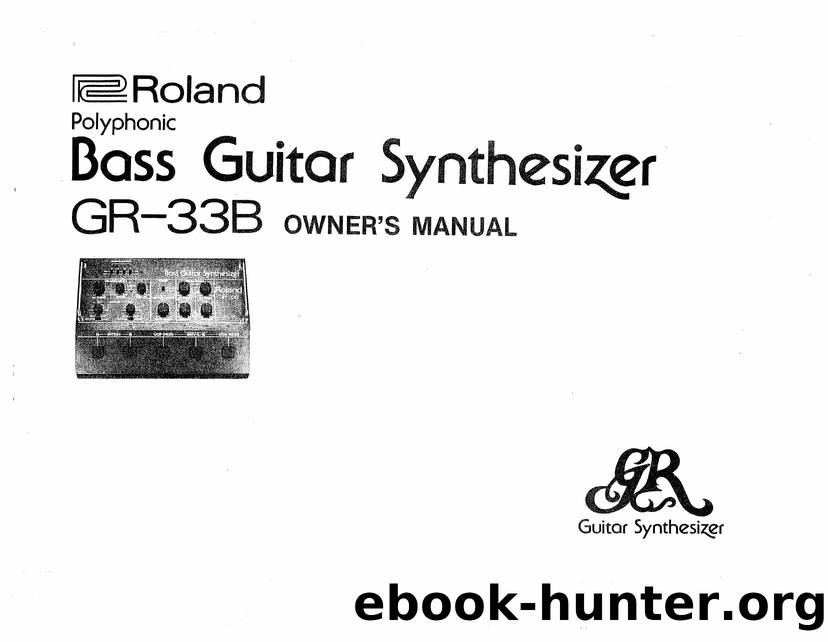 Roland GR-33B Manual by HyperGEAR Inc