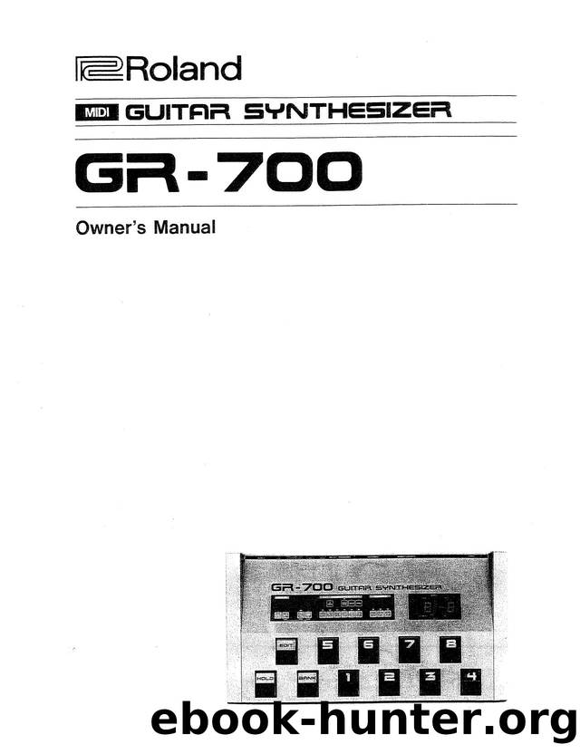 Roland GR-700 Manual by HyperGEAR Inc