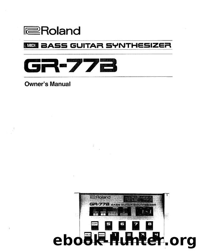 Roland GR-77B Manual by HyperGEAR Inc