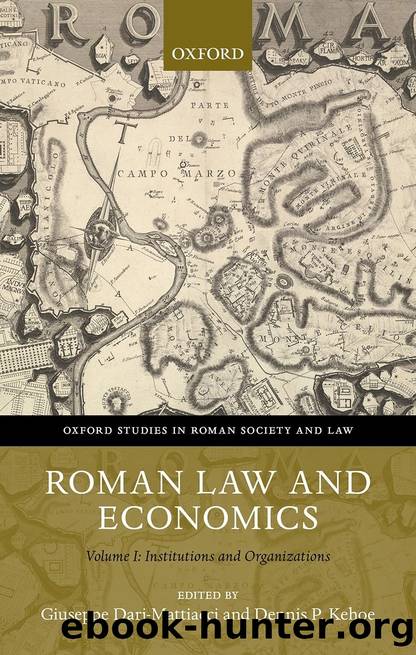 Roman Law and Economics by unknow