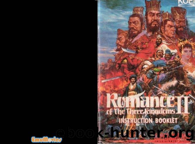 Romance of the Three Kingdoms II (USA)-manual by Unknown
