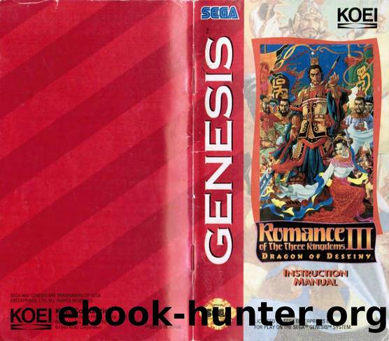 Romance of the Three Kingdoms III (U) [!]-manual by Unknown