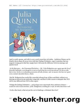 Romancing Mr Bridgerton by Julia Quinn