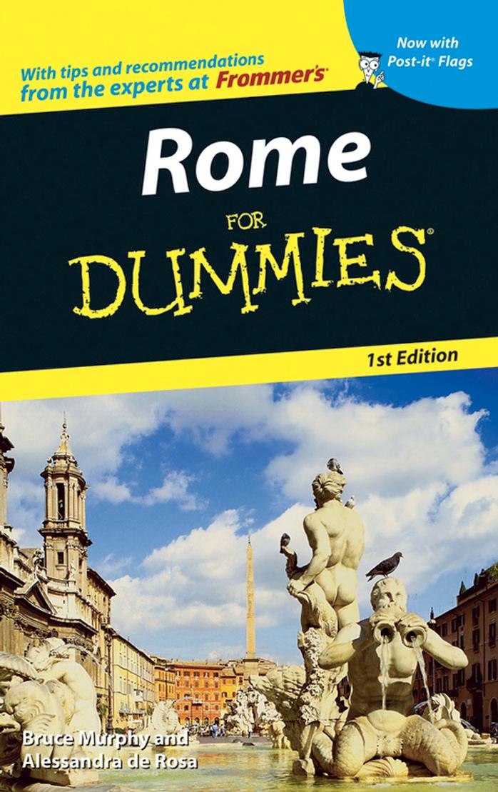 Rome For Dummies (Dummies Travel) by Bruce Murphy Alessandra de Rosa