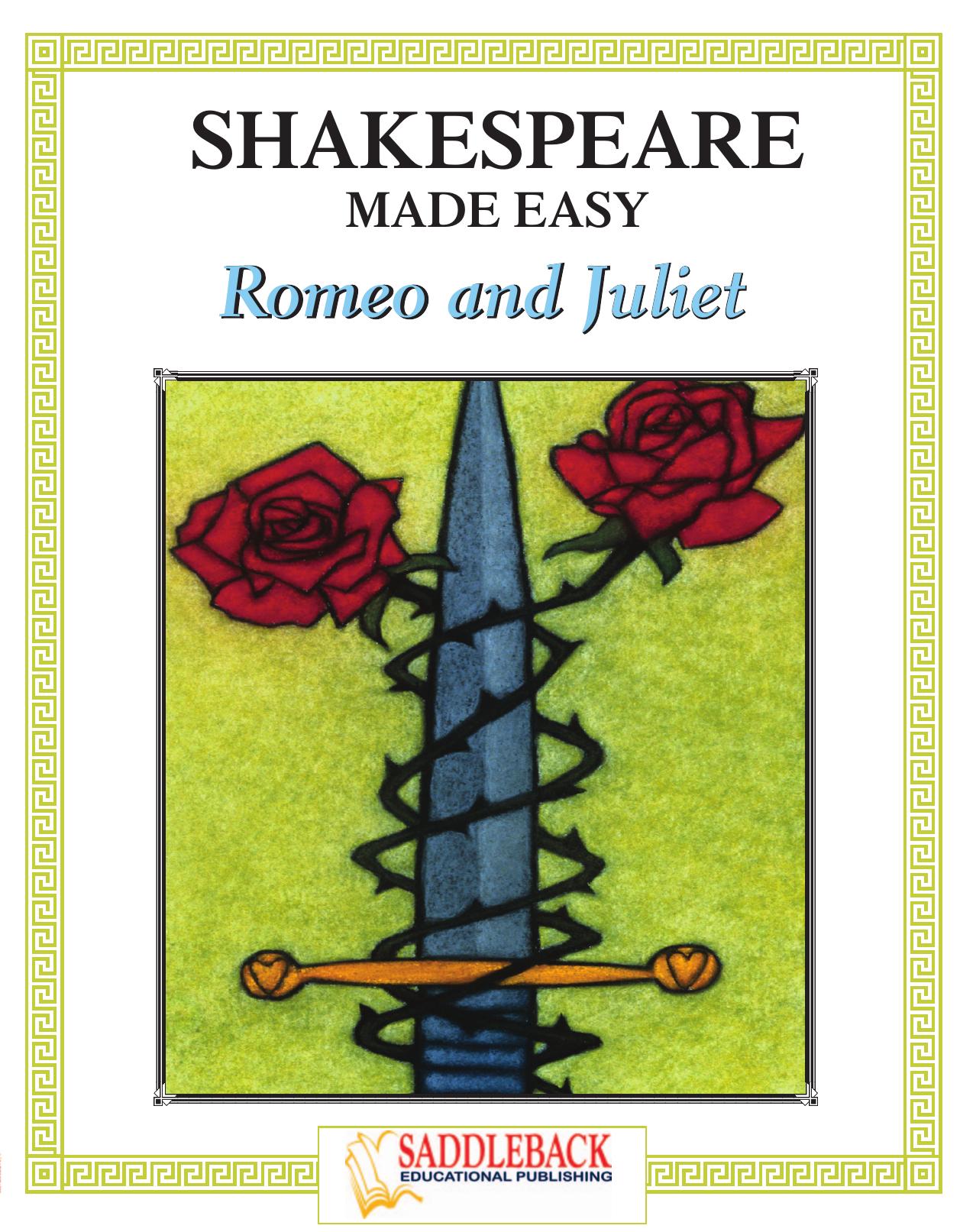 Romeo and Juliet Shakespeare Made Easy (Shakespeare Made Easy Study Guides) by Unknow