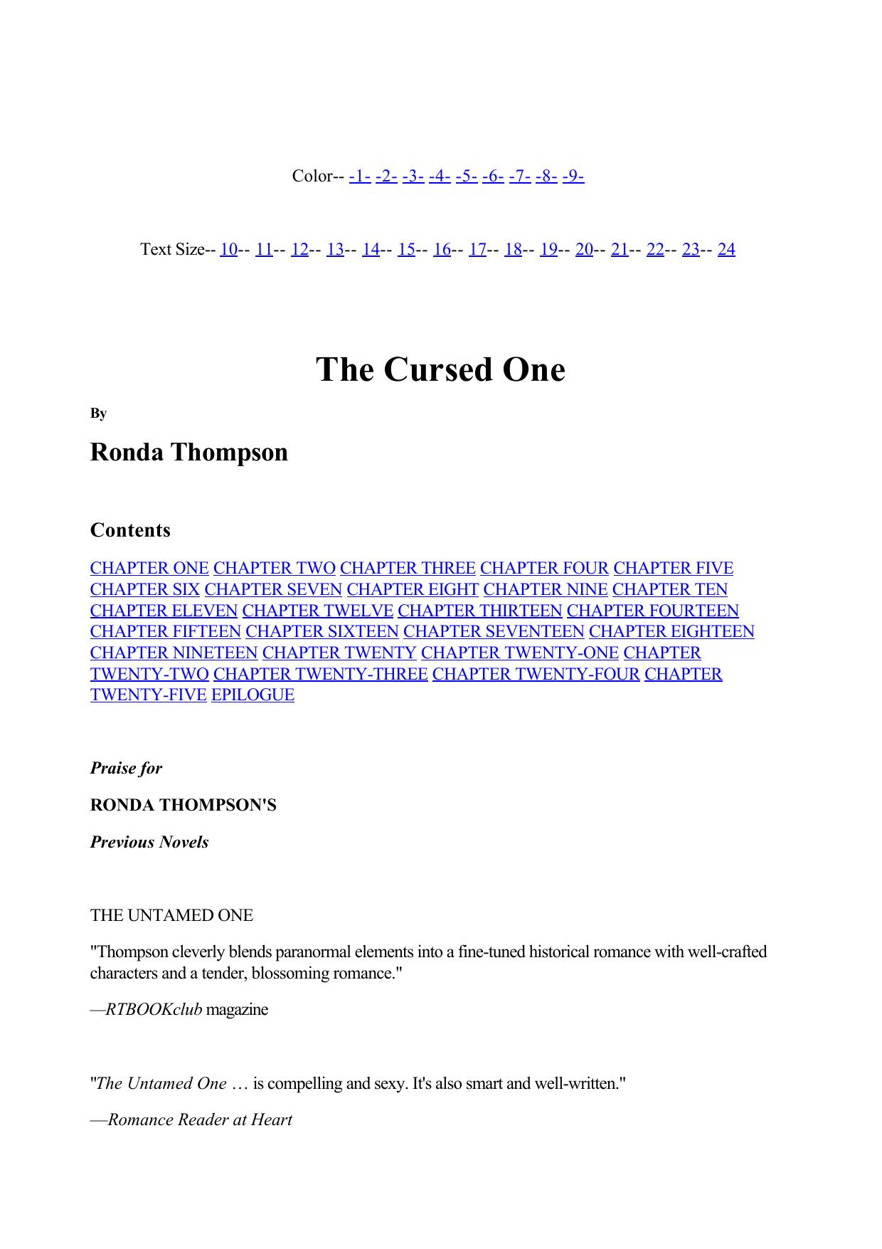 Ronda Thompson - Wild Wulfs Of London 01 by The Cursed One