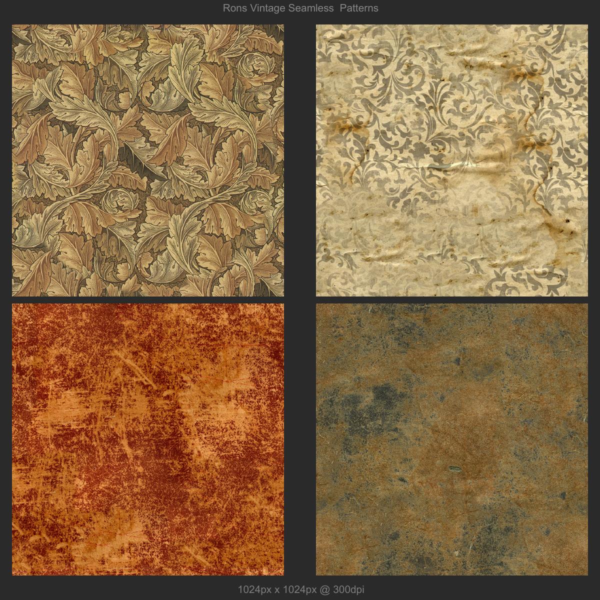 Rons Vintage Seamless Patterns by Unknown