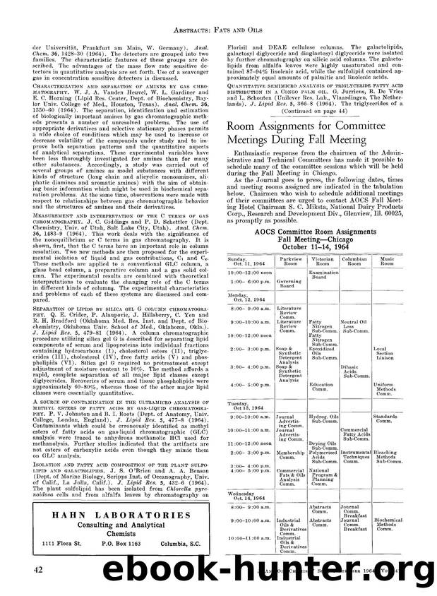 Room assignments for committee meetings during fall meeting by Unknown