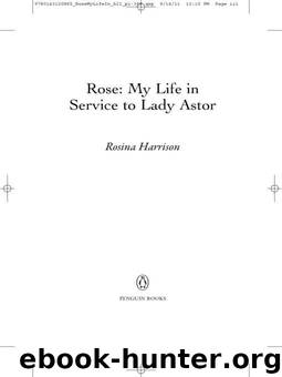 Rose: My Life in Service to Lady Astor by Rosina Harrison