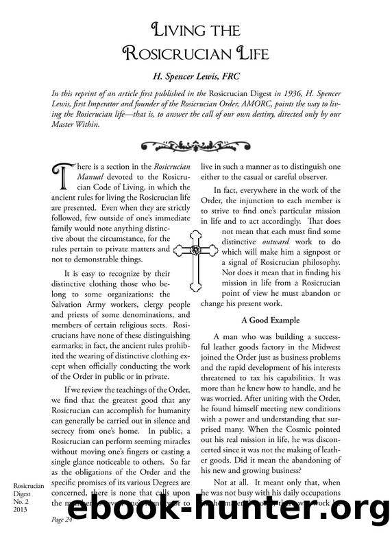 Rosicrucian Code of Life by Rosicrucian Order AMORC