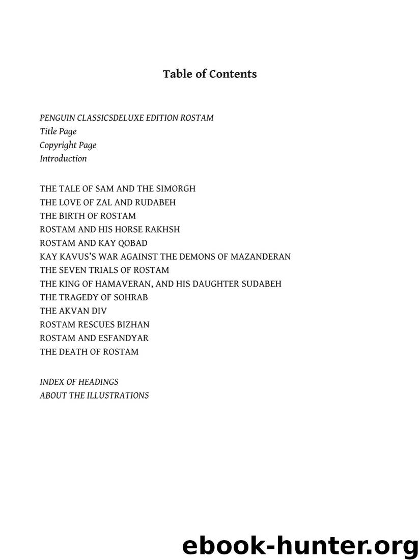 Rostam: Tales of Love and War From the Shahnameh by Abolqasem Ferdowsi