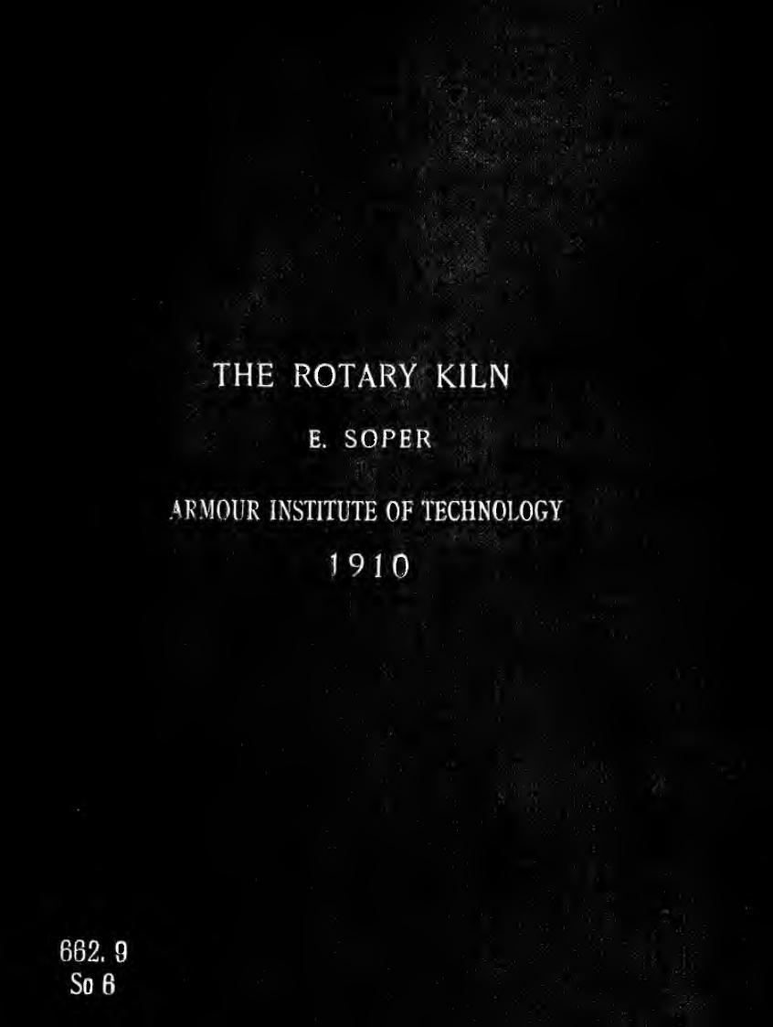 Rotary kiln by Soper E