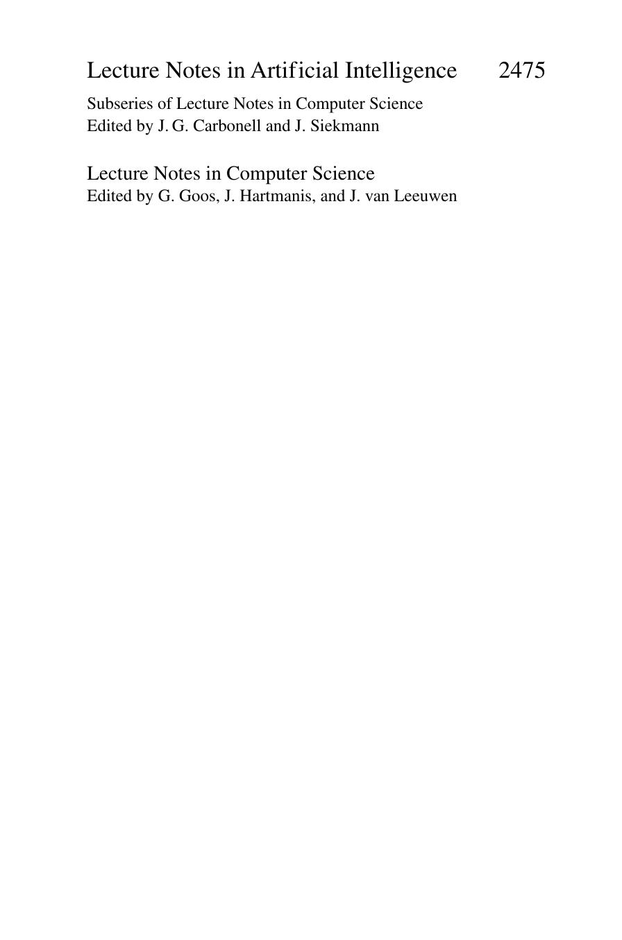 Rough Sets and Current Trends in Computing: Third International Conference, RSCTC 2002 Malvern, PA, USA, October 14â16, 2002 Proceedings by Zdzisław Pawlak (auth.) James J. Alpigini James F. Peters Andrzej Skowron Ning Zhong (eds.)