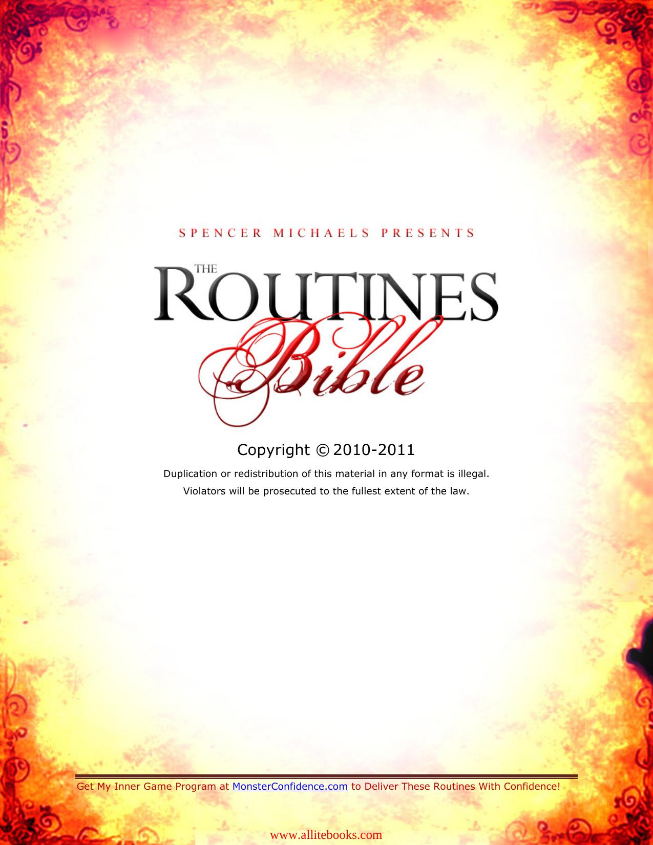 Routines Bible by Unknow