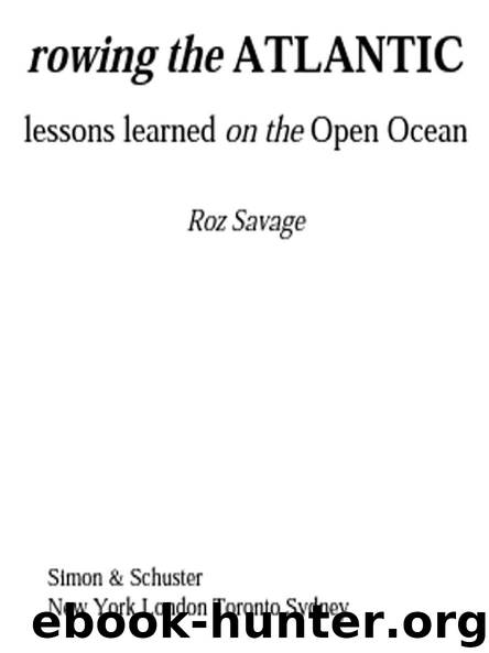Rowing the ATLANTIC by Roz Savage