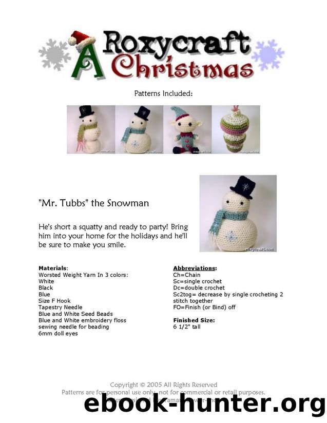 Roxy Craft Christmas Patterns by Unknown