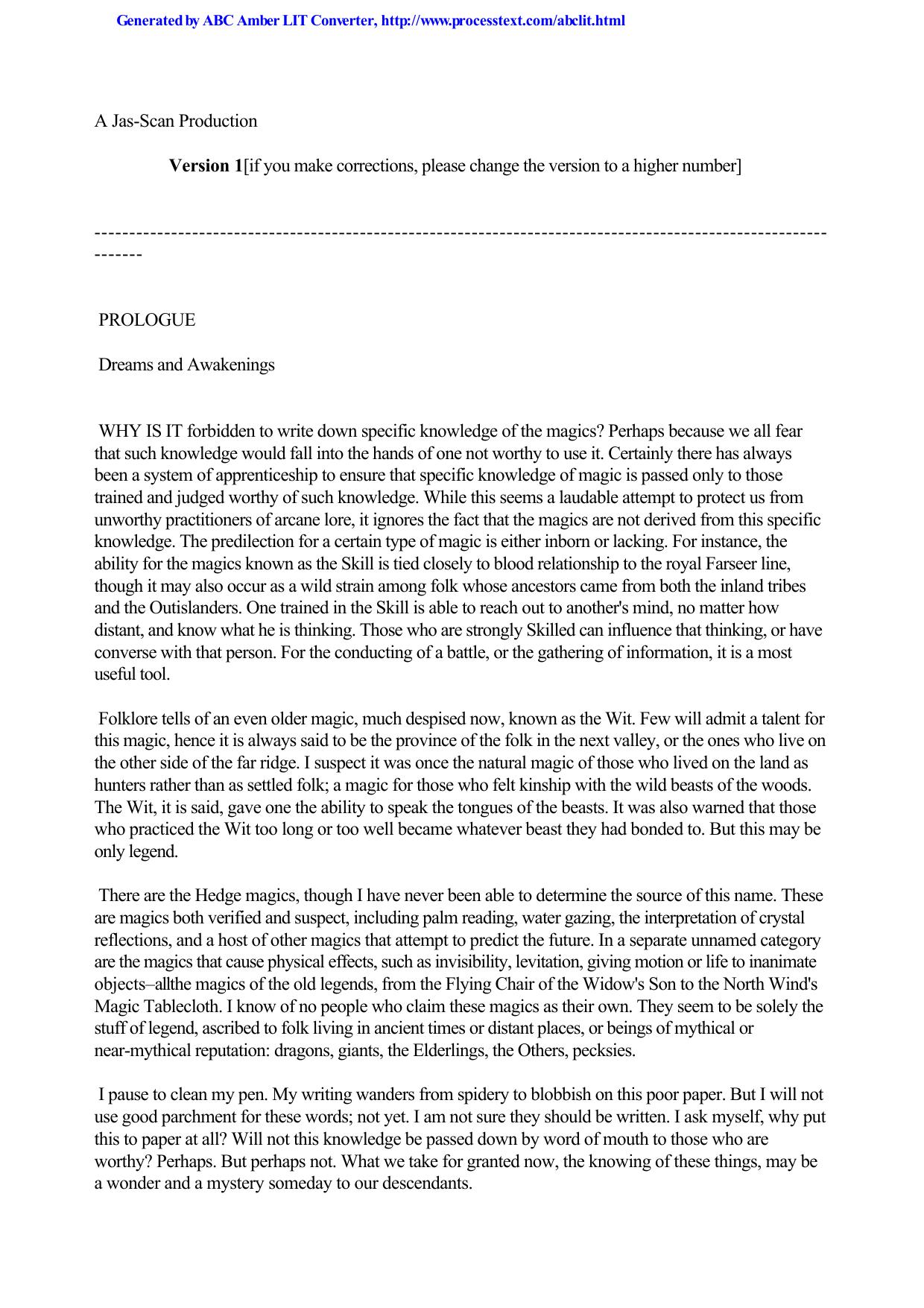 Royal Assassin by Hobb Robin