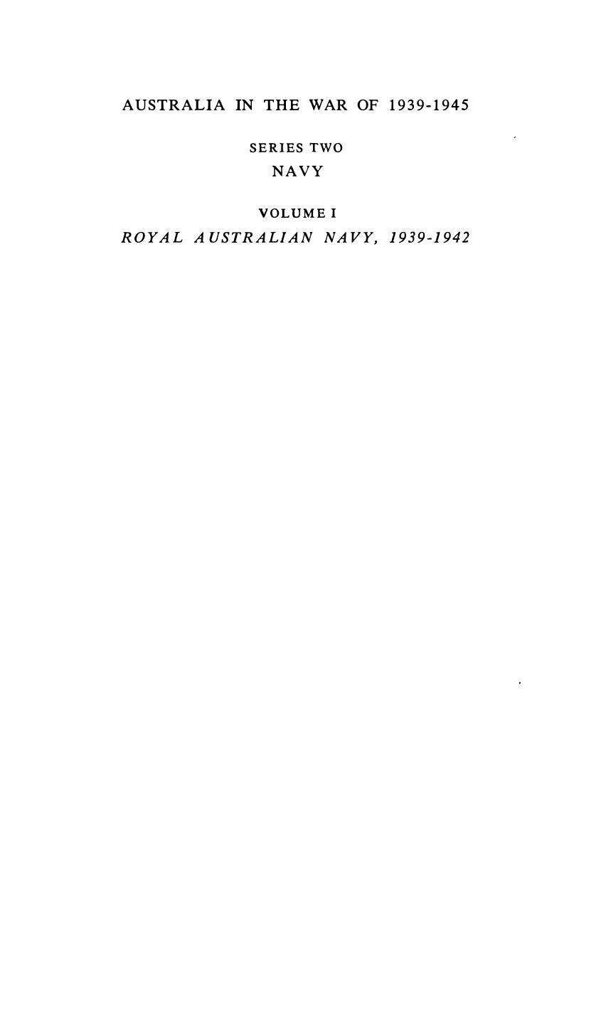 Royal Australian Navy, 1939-1942 by George Hermon Gill