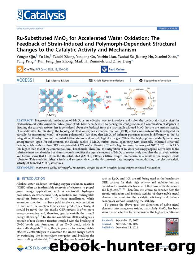 Ru-Substituted MnO2 for Accelerated Water Oxidation: The Feedback of Strain-Induced and Polymorph-Dependent Structural Changes to the Catalytic Activity and Mechanism by unknow
