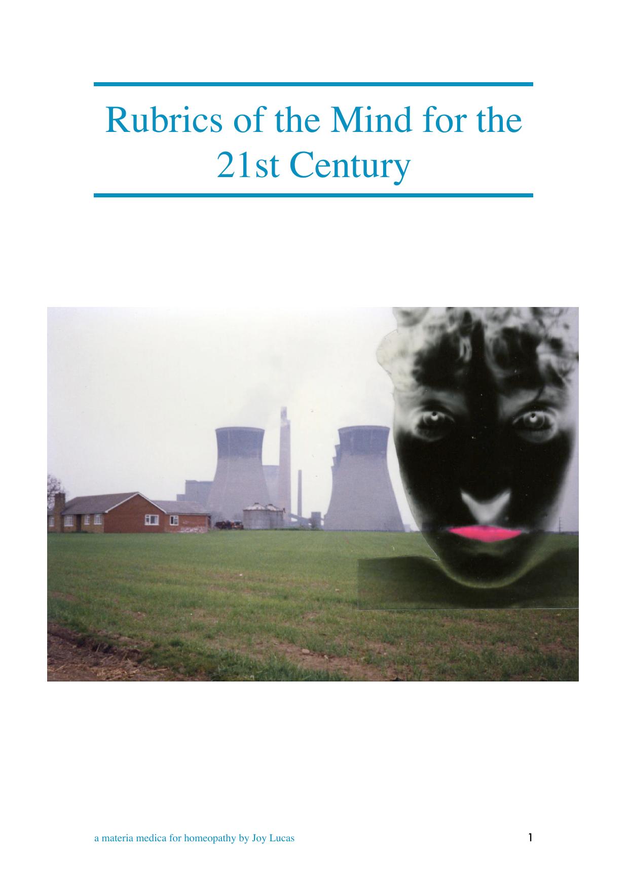 Rubrics of the Mind for the 21st Century by Joy Lucas
