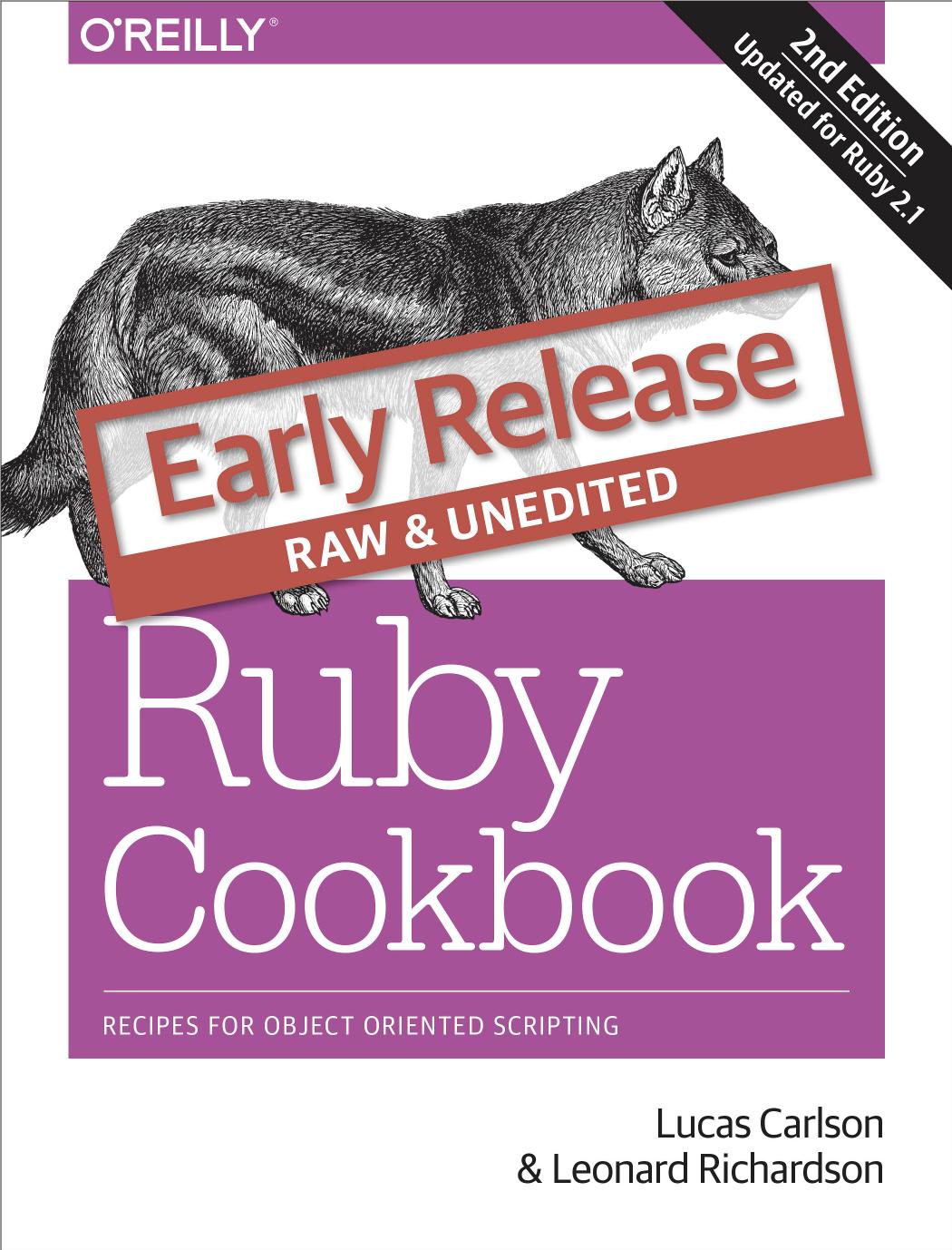 Ruby Cookbook, 2E by Unknown