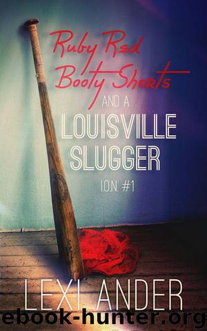 Ruby Red Booty Shorts and a Louisville Slugger by Lexi Ander