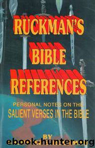 Ruckman's Bible References by Ruckman Dr. Peter S