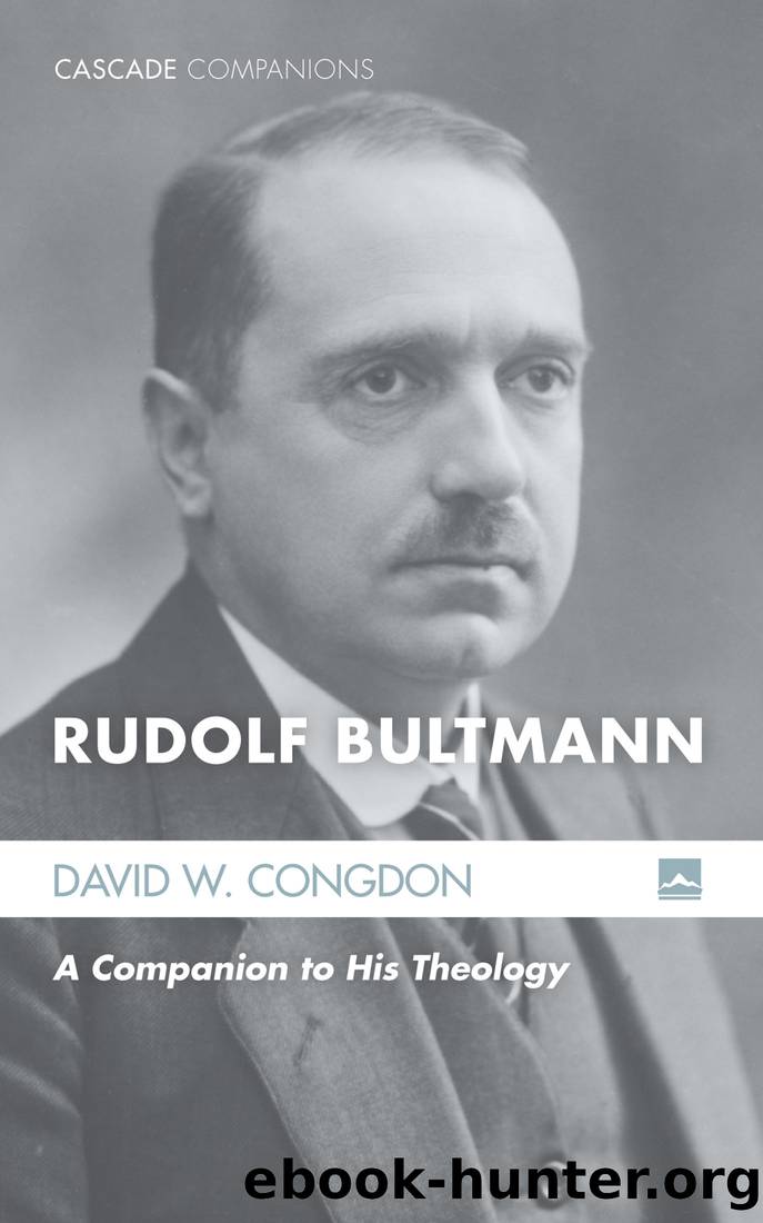 Rudolf Bultmann by Congdon David W.;