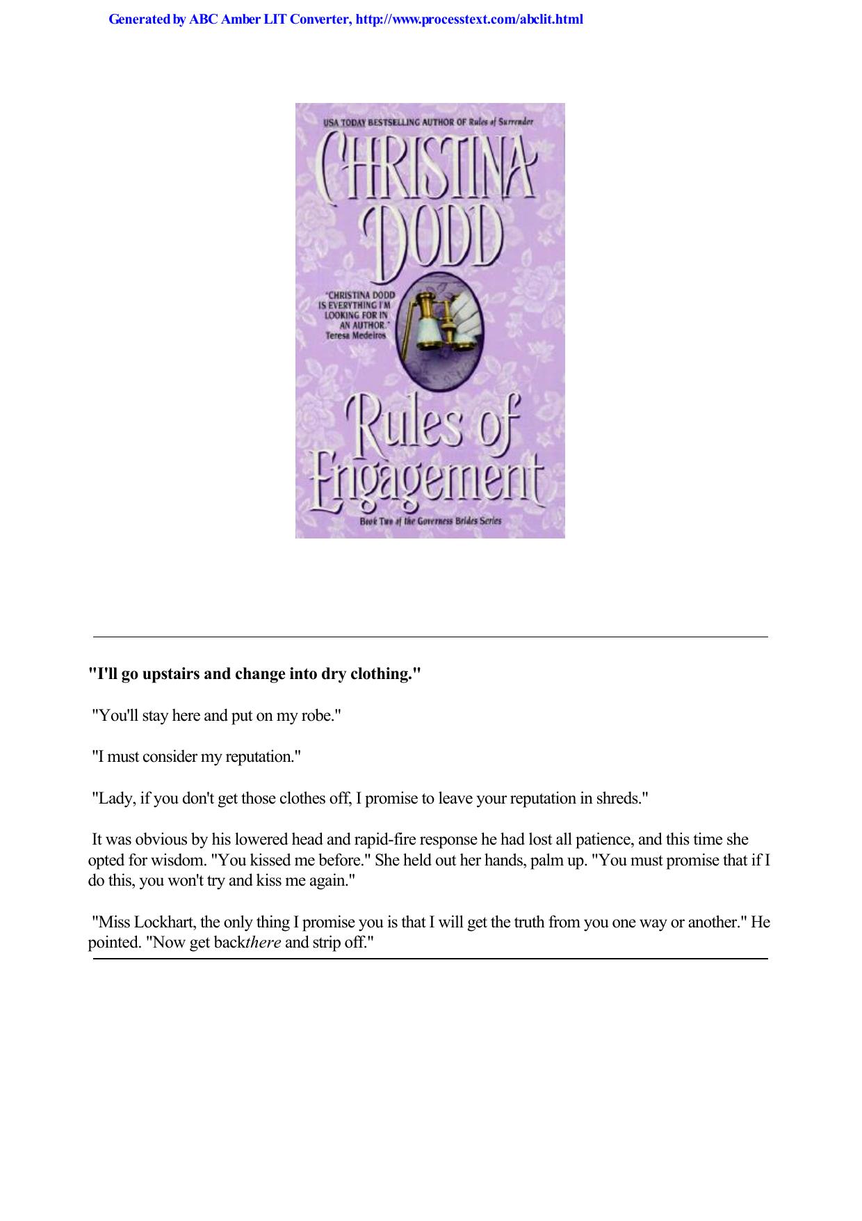 Rules of Engagement (Gov 2) by Christina Dodd