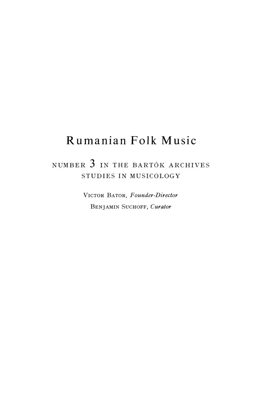 Rumanian Folk Music: Vocal Melodies by Béla Bartók (auth.) Bartók Béla (eds.)