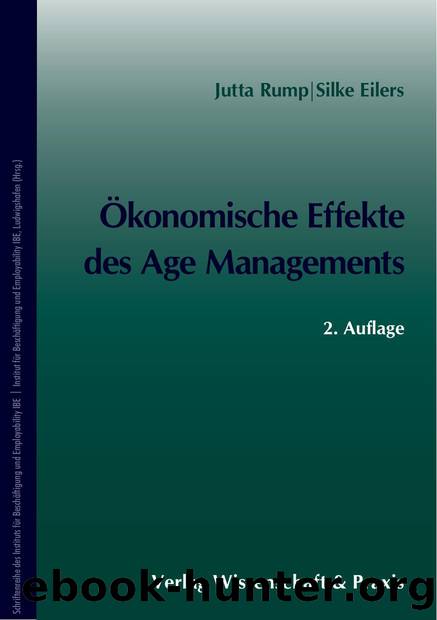 Rump by Ökonomische Effekte des Age Managements (9783896445841)