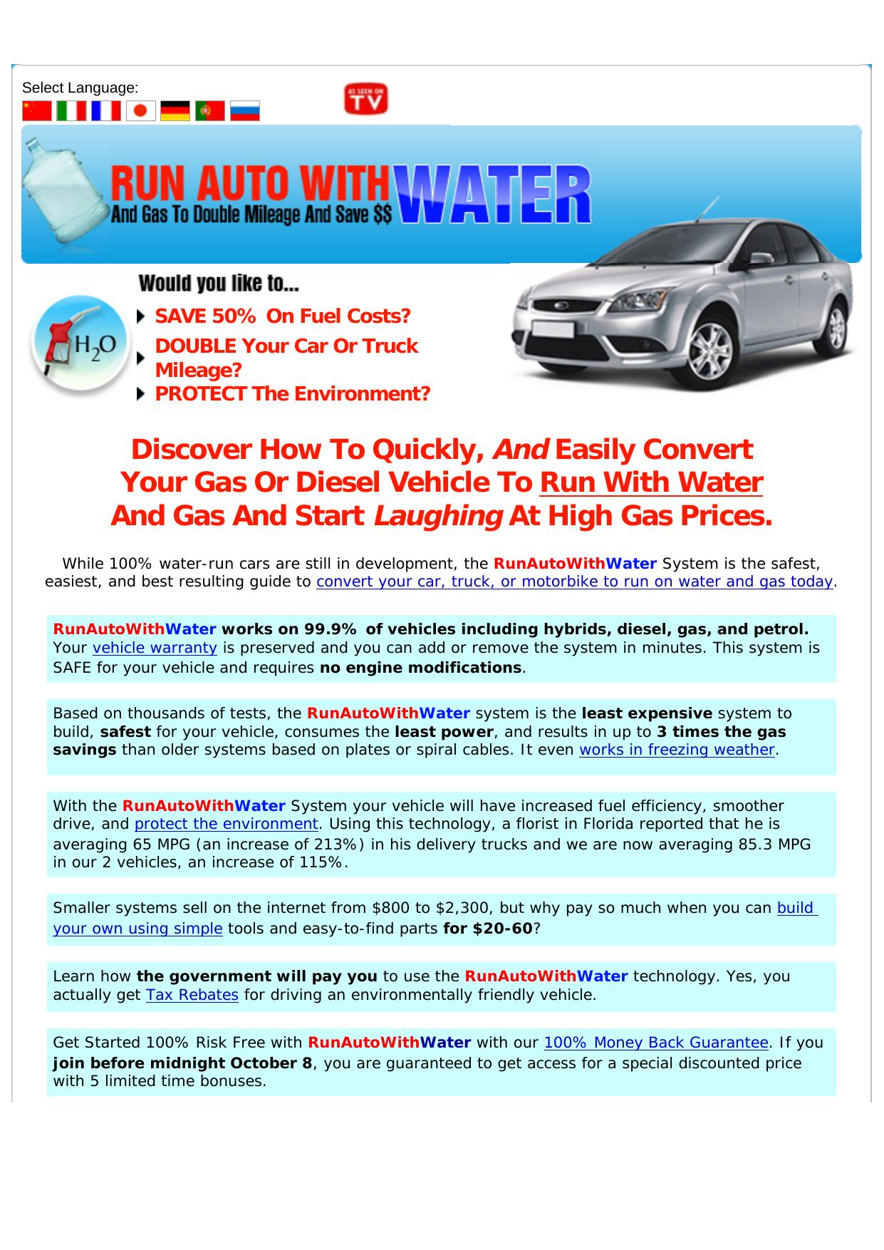 Run Auto With Water - Top Commissions. by Best of Kuszter's Collection