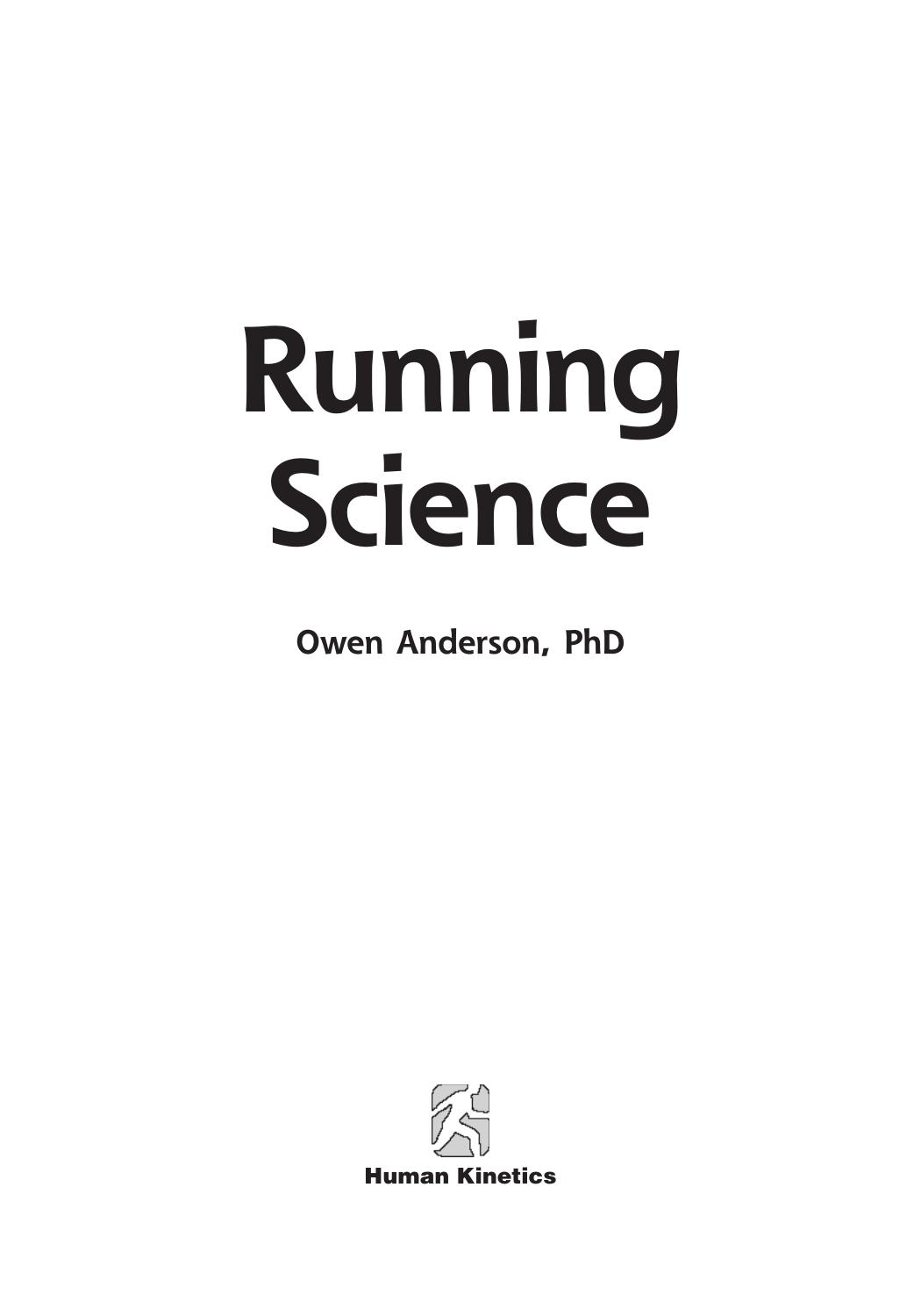 Running Science by Owen Anderson
