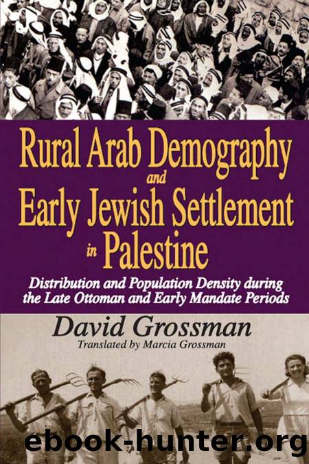 Rural Arab Demography and Early Jewish Settlement in Palestine: Distribution and Population Density during the Late Ottoman and Mandate Periods by David Grossman