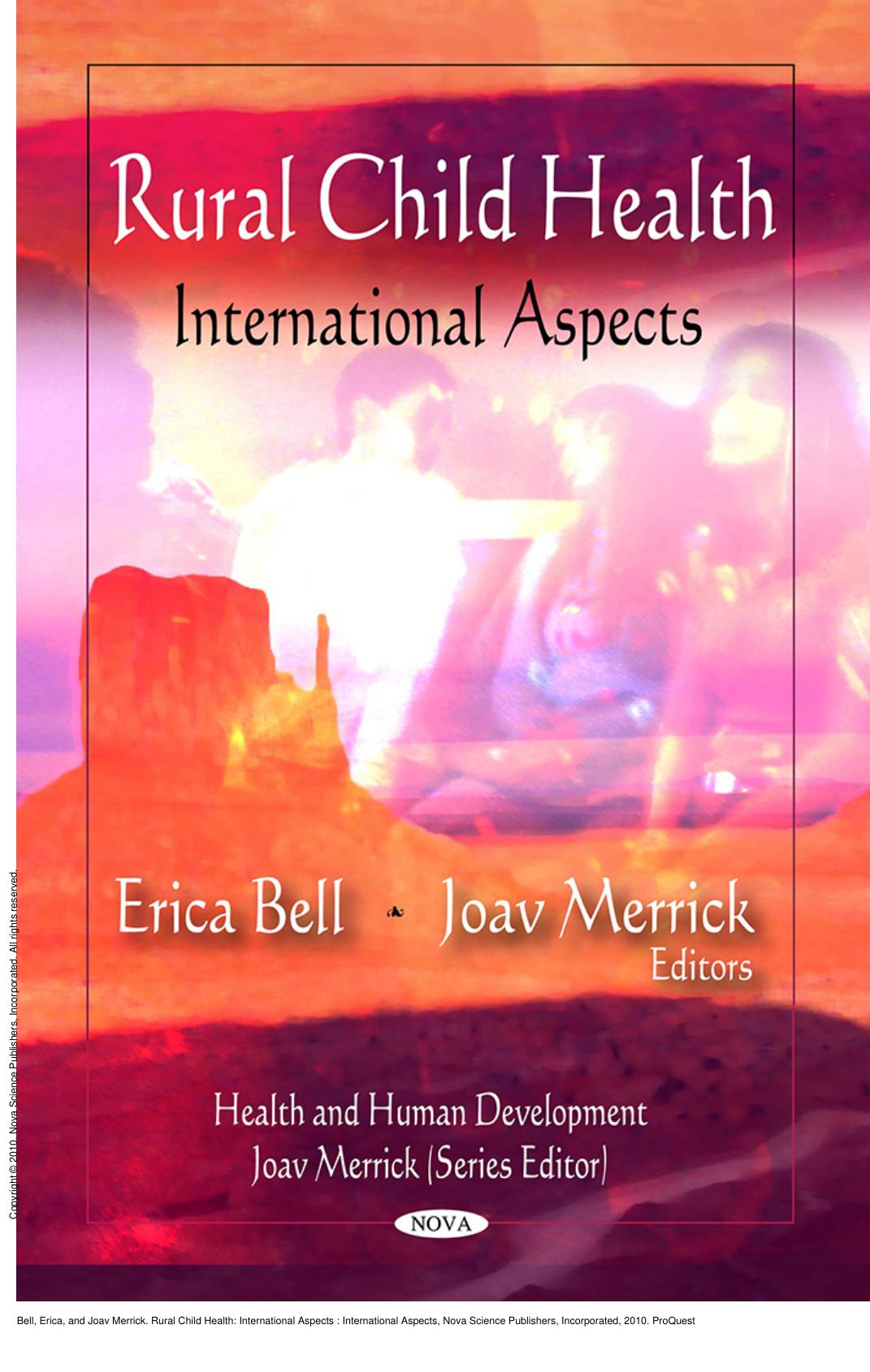 Rural Child Health: International Aspects : International Aspects by Erica Bell; Joav Merrick