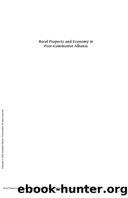 Rural Property and Economy in Post-Communist Albania by Harold Lemel