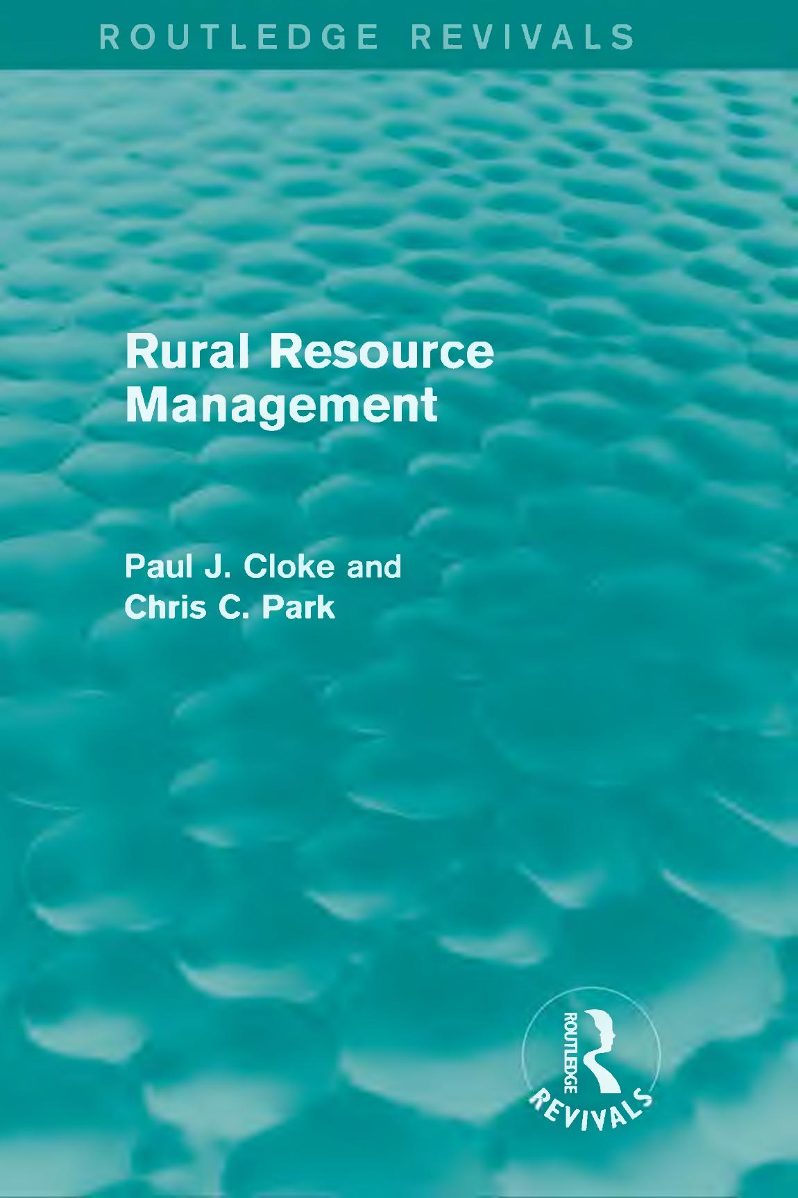 Rural resource management by Cloke Paul J.; Park Chris C